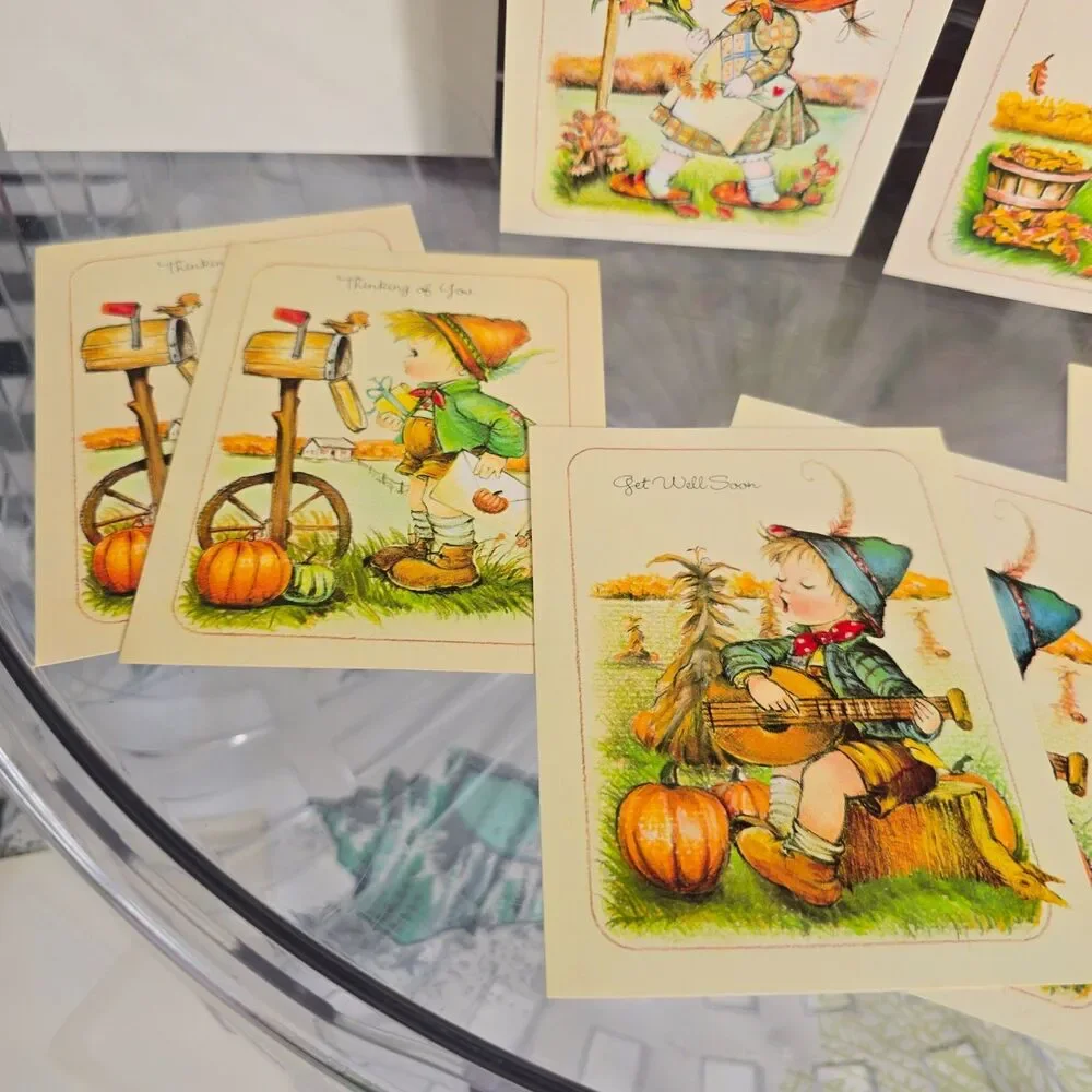 Vintage Anneliese Little Helpers Little Children Greeting Cards w/Env Unused